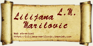 Lilijana Marilović vizit kartica